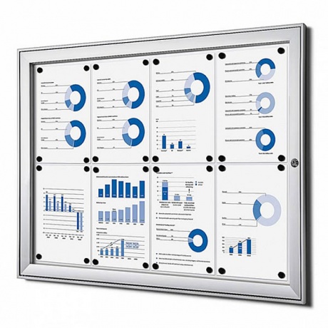 Interior/Sheltered Exterior Magnetic Noticeboard - B1 Fire Rated Option